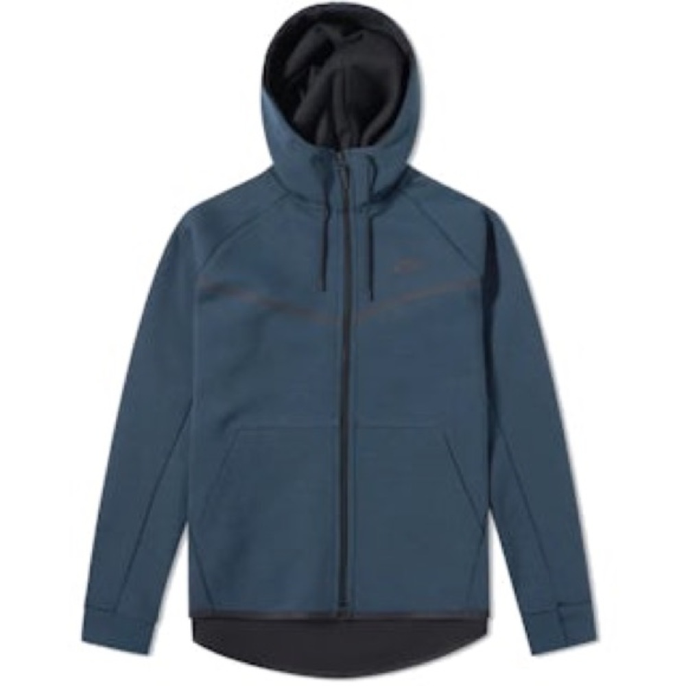 Nike Men's Blue Hooded Jacket